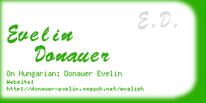 evelin donauer business card